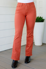 Load image into Gallery viewer, Mid Rise Slim Bootcut Judy Blue Jeans in Terracotta