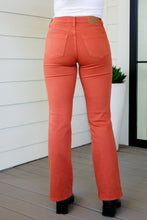Load image into Gallery viewer, Mid Rise Slim Bootcut Judy Blue Jeans in Terracotta