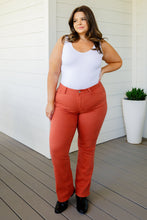 Load image into Gallery viewer, Mid Rise Slim Bootcut Judy Blue Jeans in Terracotta