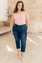 Load image into Gallery viewer, Mid Rise Vintage Cuffed Judy Blue Skinny Capri