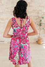 Load image into Gallery viewer, Bless Your Heart V-Neck Dress in Neon Fuchsia