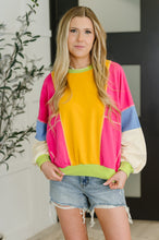 Load image into Gallery viewer, Blockbuster Color Block Pullover in Bright