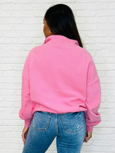 Load image into Gallery viewer, Bonbon Delight Half Zip Pullover in Pink