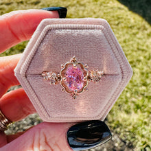 Load image into Gallery viewer, Jordin Sparkling Pink Rose Gold Ring