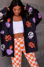 Load image into Gallery viewer, Ampersand Oversized Cardigan in Spellbound