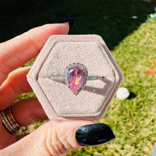 Load image into Gallery viewer, Francesca Pear Stone Ring-Pink