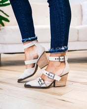 Load image into Gallery viewer, Irina Buckle Heel in Cream