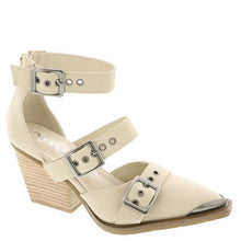 Load image into Gallery viewer, Irina Buckle Heel in Cream
