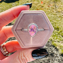 Load image into Gallery viewer, Francesca Pear Stone Ring-Pink