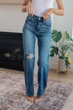 Load image into Gallery viewer, Carrie High Rise Tummy Control Top 90&#39;s Straight Judy Blue Jeans