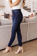 Load image into Gallery viewer, High Waist Hand Sanded Resin Judy Blue Skinny Jeans