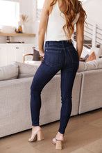Load image into Gallery viewer, High Waist Hand Sanded Resin Judy Blue Skinny Jeans