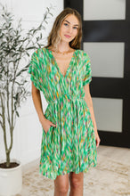 Load image into Gallery viewer, Chic Repeat V-Neck Dress in Multi-Color