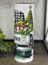 Load image into Gallery viewer, Christmas Gnome Truck 20oz Skinny Tumbler