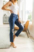 Load image into Gallery viewer, High Rise Button Fly Distressed Boyfriend Judy Blue Jeans