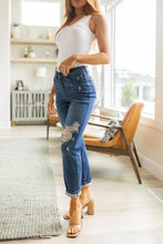 Load image into Gallery viewer, High Rise Button Fly Distressed Boyfriend Judy Blue Jeans