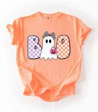 Load image into Gallery viewer, Checkered Ghost Boo Graphic Tee