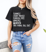 Load image into Gallery viewer, Flannels Scary Movies Graphic Tee