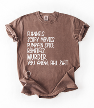 Load image into Gallery viewer, Flannels Scary Movies Graphic Tee