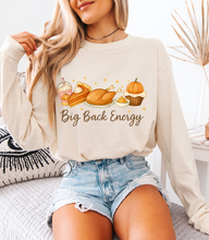 Load image into Gallery viewer, Big Back Energy Long Sleeve Graphic Tee
