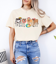 Load image into Gallery viewer, Pool Party Summer Cows Graphic Tee