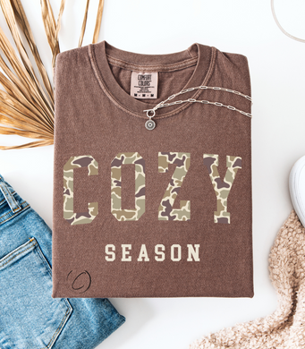 Cozy Season Camo Graphic Tee