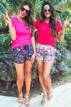 Load image into Gallery viewer, PREORDER-Fiesta Time Floral Drawstring Everyday Shorts - Jess Lea Wholesale