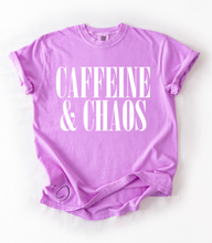 Load image into Gallery viewer, Caffeine &amp; Chaos Graphic Tee