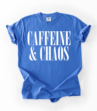 Load image into Gallery viewer, Caffeine &amp; Chaos Graphic Tee