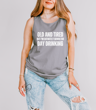Load image into Gallery viewer, Old and Tired Graphic Tank Top