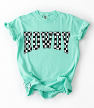 Load image into Gallery viewer, Howdy Checkered Graphic Tee