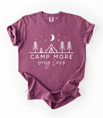 Camp More Worry Less Graphic Tee