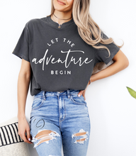 Load image into Gallery viewer, Let The Adventure Begin Graphic Tee