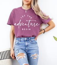 Load image into Gallery viewer, Let The Adventure Begin Graphic Tee