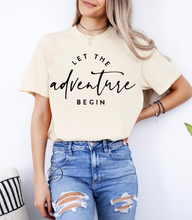 Load image into Gallery viewer, Let The Adventure Begin Graphic Tee