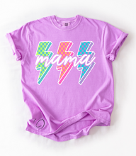 Load image into Gallery viewer, Lightening Check MAMA Graphic Tee