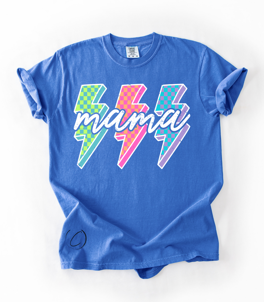 Lightening Check MAMA Graphic Tee
