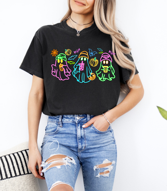 Neon Ghost Pals Graphic Tee