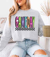 Load image into Gallery viewer, Neon Checkered Gameday Sweatshirt