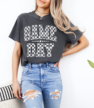 Load image into Gallery viewer, Checkered Distressed Gameday Graphic Tee