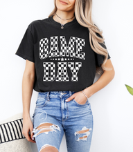 Load image into Gallery viewer, Checkered Distressed Gameday Graphic Tee