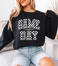 Load image into Gallery viewer, Checkered Distressed Gameday Sweatshirt