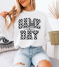 Load image into Gallery viewer, Checkered Distressed Gameday Sweatshirt