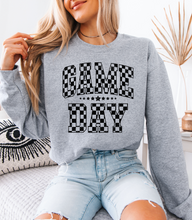 Load image into Gallery viewer, Checkered Distressed Gameday Sweatshirt