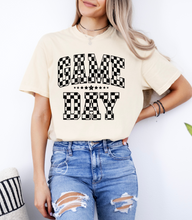Load image into Gallery viewer, Checkered Distressed Gameday Graphic Tee