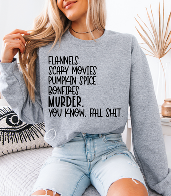 Flannels Scary Movies Sweatshirt