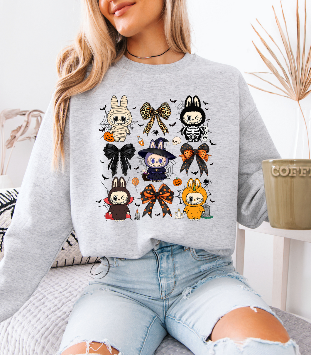 Coquette Bow Spooky Doll Sweatshirt