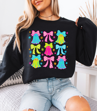 Neon Check Ghosts Sweatshirt