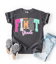 Load image into Gallery viewer, First Grade YOUTH Grade School Graphic Tee