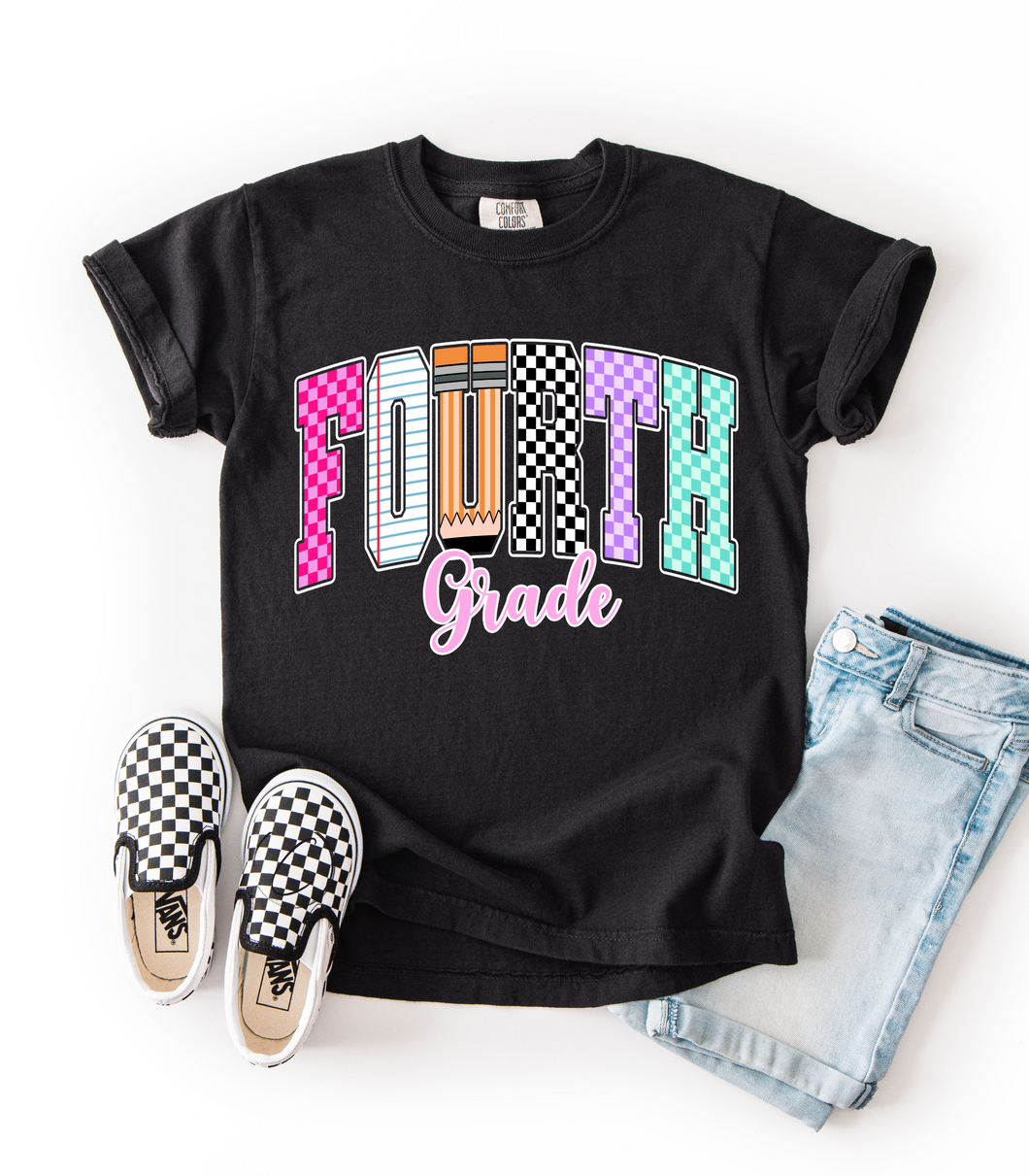 Fourth Grade YOUTH Grade School Graphic Tee